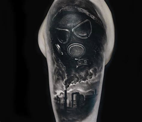 10 Intimidating Gas Mask Tattoo Designs