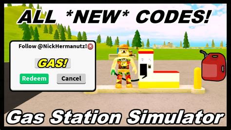 Gas Station Simulator Codes - Roblox - June 2023 -
