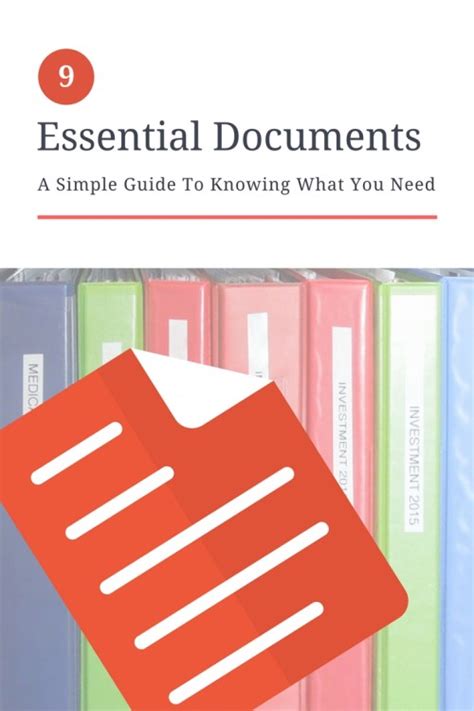 Gathering Your Essential Documents