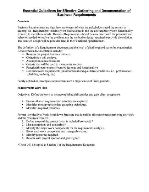 Gathering the Essential Documentation