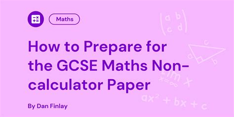 Gcse Maths Non Calculator Paper