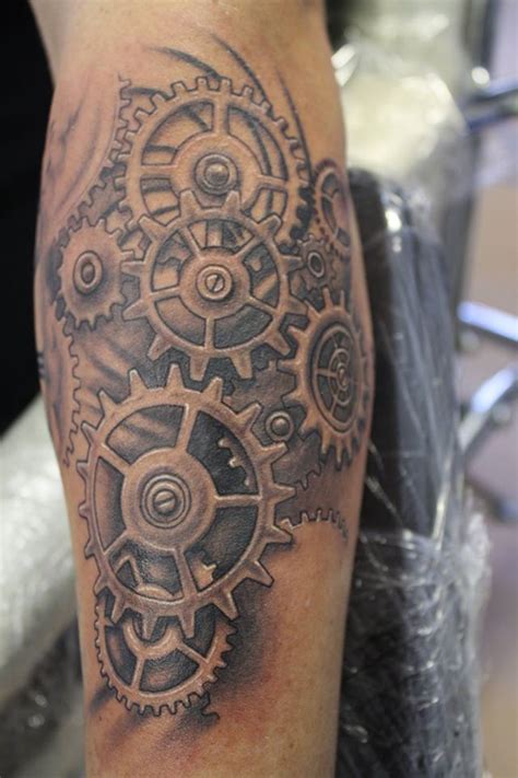 Gears tattoos Gear tattoo, Tattoos, Skull tattoo