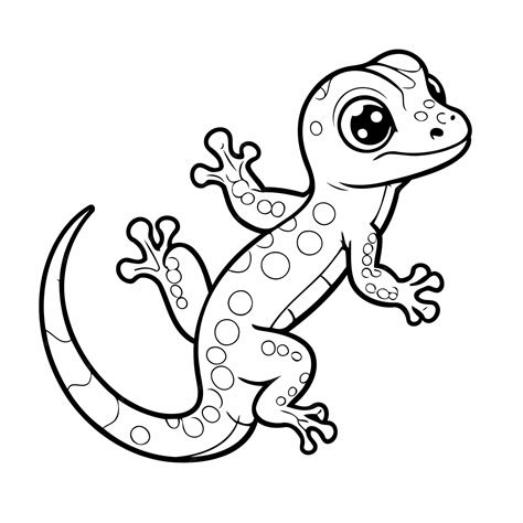 Gecko Coloring Page