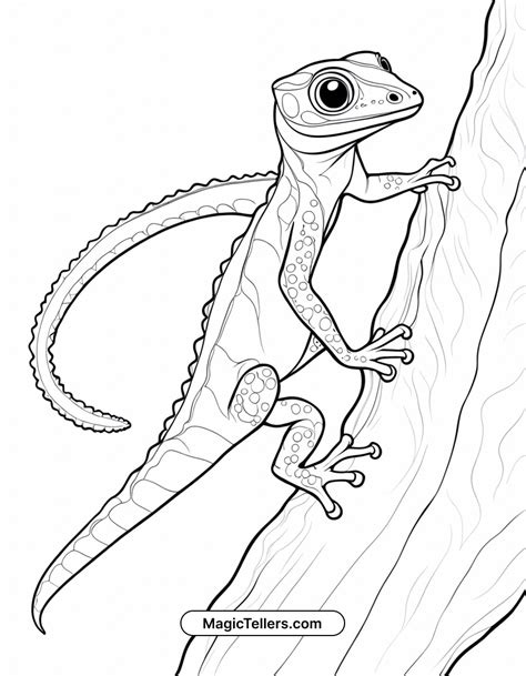 Gecko Coloring Pages