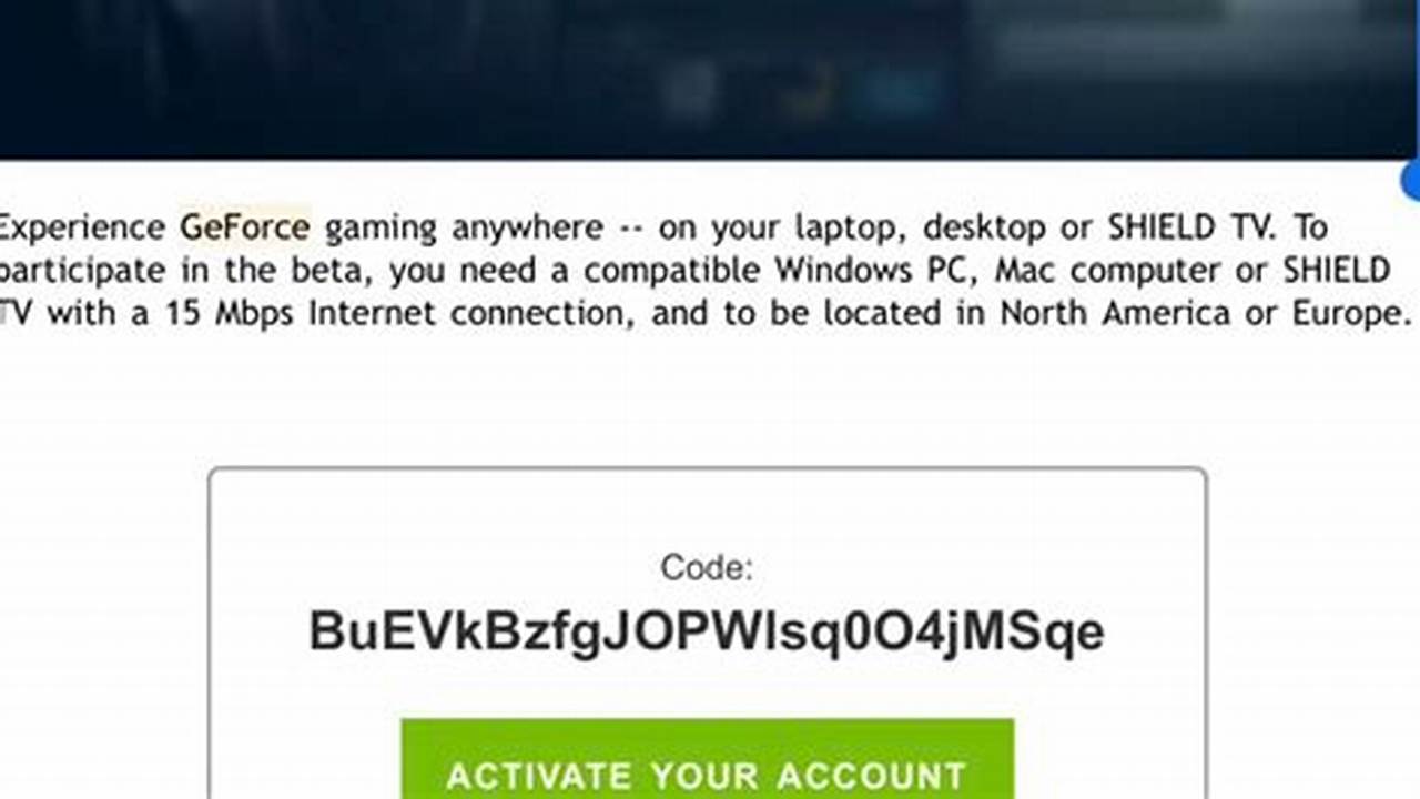 Geforce Redeem Code Free 2024