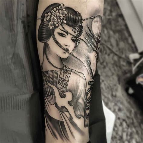 70+ Colorful Japanese Geisha Tattoos Meanings and
