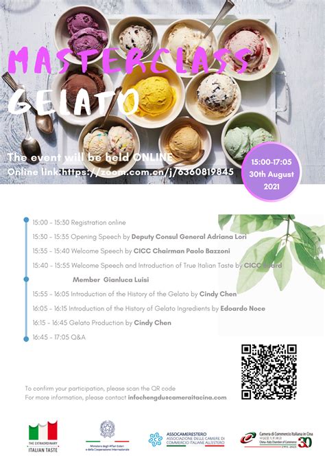 Gelato masterclass details