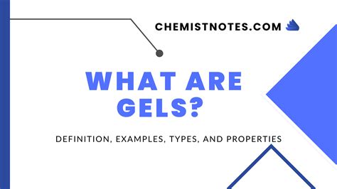 Gels & Mousses for Definition