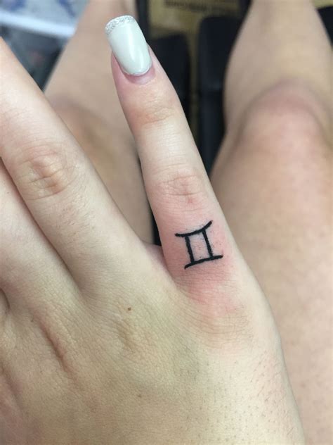 Gemini Zodiac Sign Tattoo