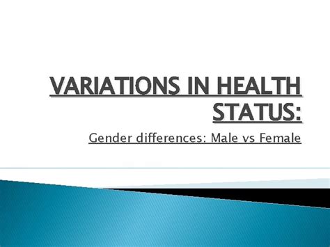 Gender and Status Differences