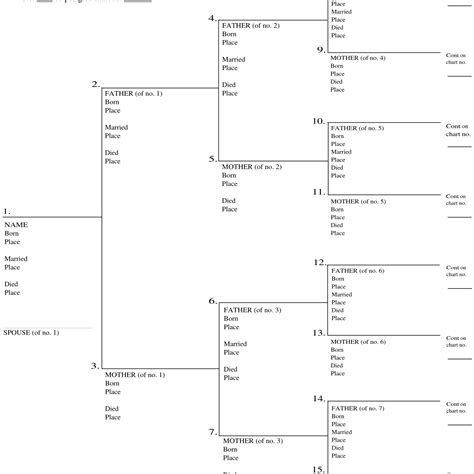 Genealogy Tree Chart