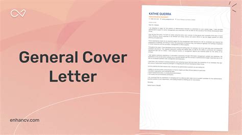 General Cover Letter For Resume
