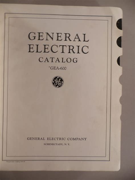 General Electric Catalog Number Search