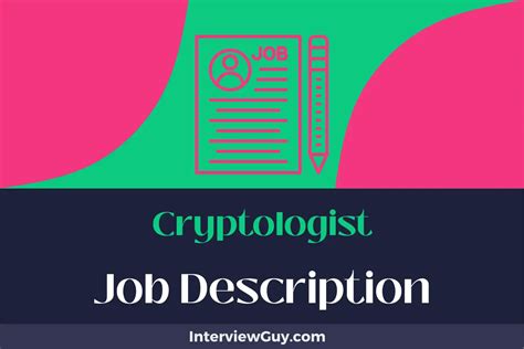 General cryptologist Job description