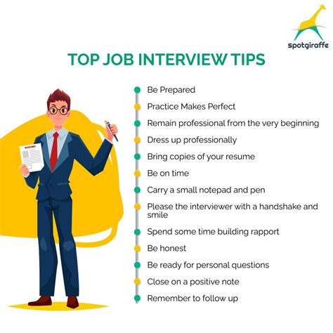 General interview tips