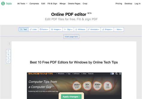 General-Purpose PDF Editors