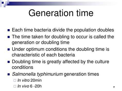 Generation Time Definition