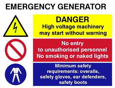 Generator Warning Signs Houston