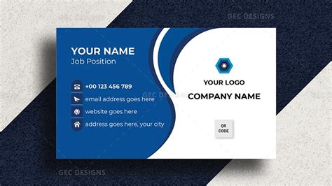 Generic Business Card Template - Professional Sample Template