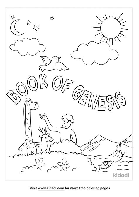 Genesis Book Coloring Page