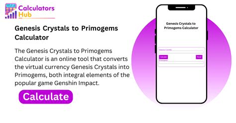 Convert Your Genesis Crystals to Primogems with Ease: Try Our Calculator Now!