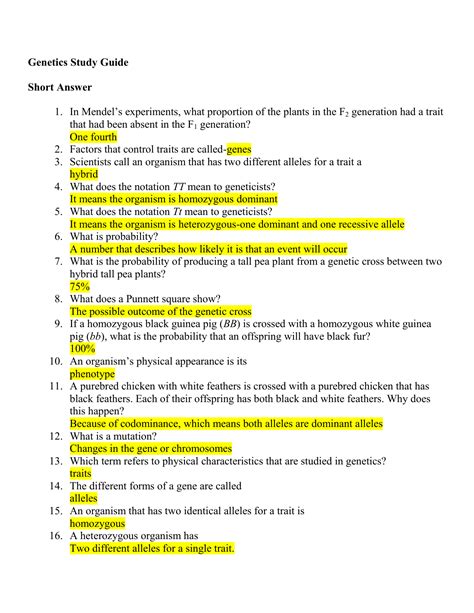 th?q=Genetics%20study%20guide%20with%20questions%20and%20answer%20key - Genetics Study Guide: Questions And Answer Key