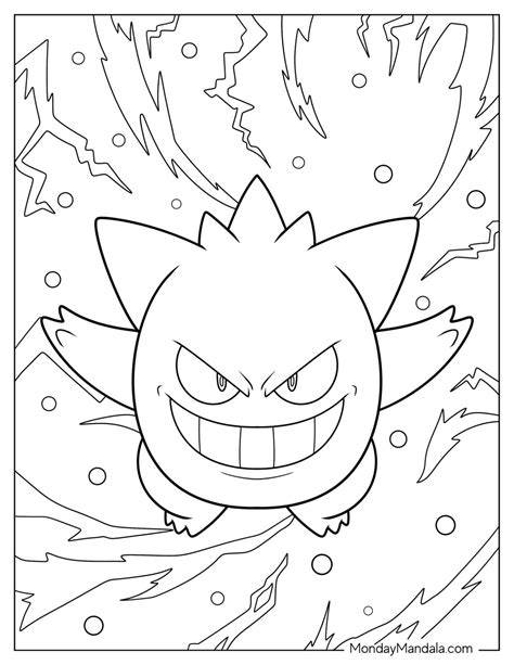 Gengar Coloring Page