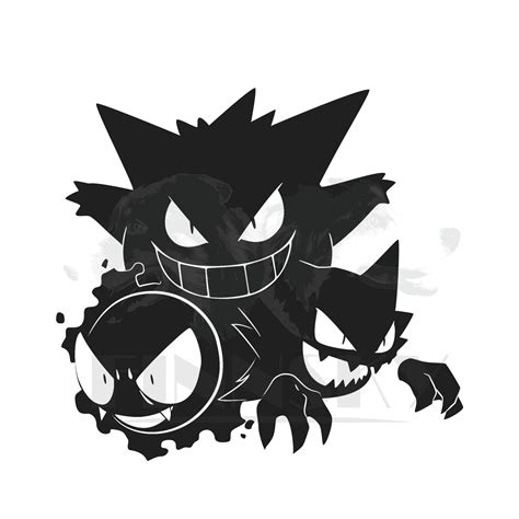 Unleash the Spooky Charm of Gengar with Exquisite Gengar SVG Designs