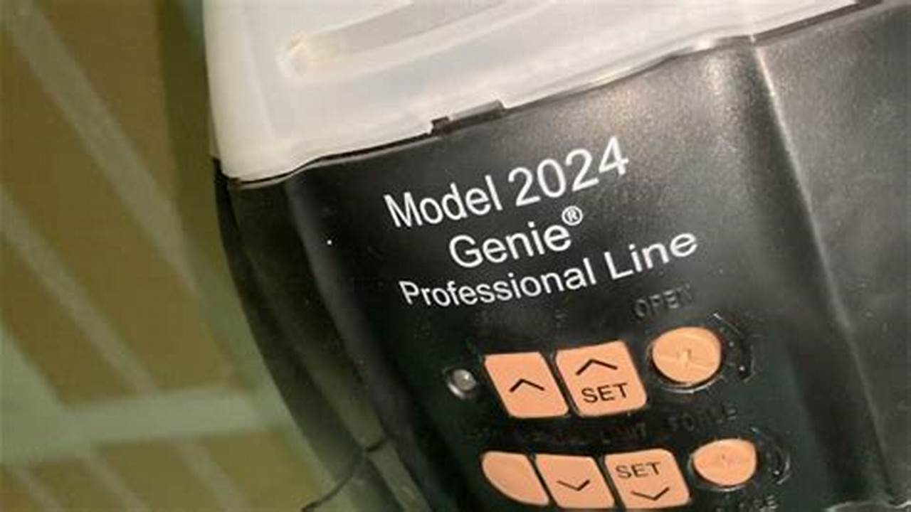 Genie Model 2024 Professional Line Manual Pdf