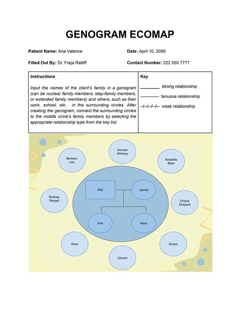 Genogram And Ecomap Template