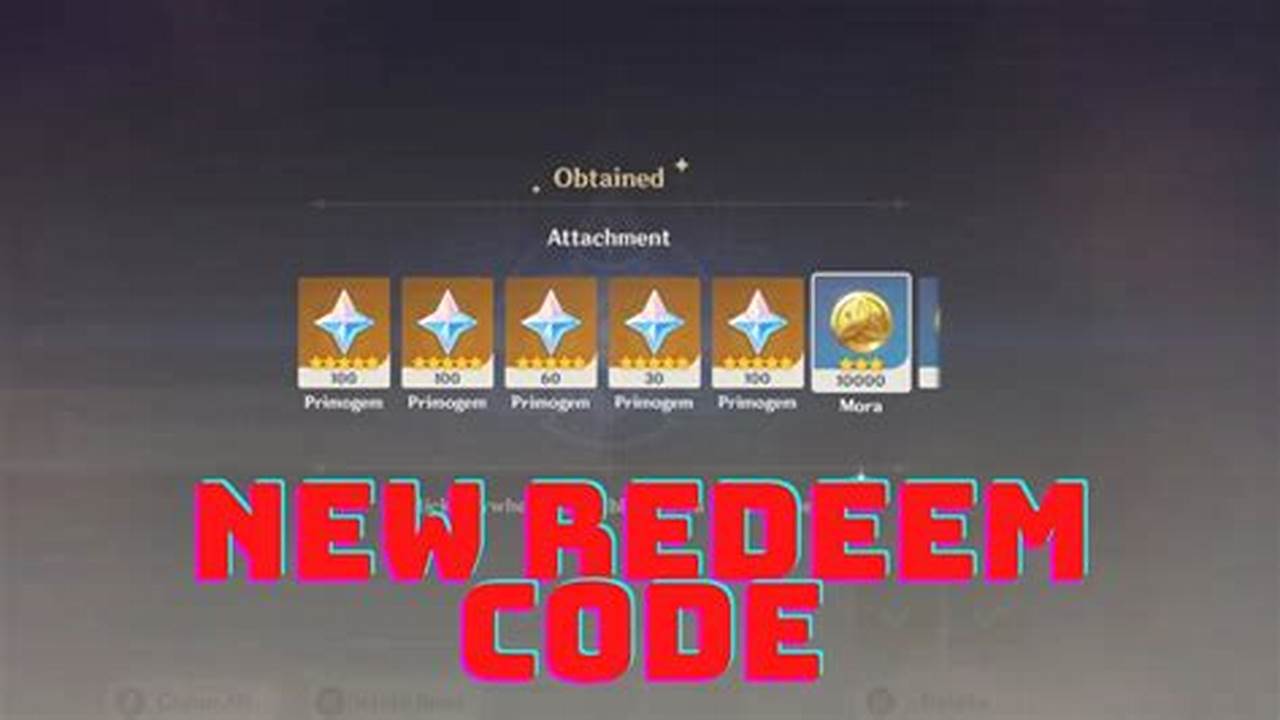 Genshin Impact Redeem Code January 2024