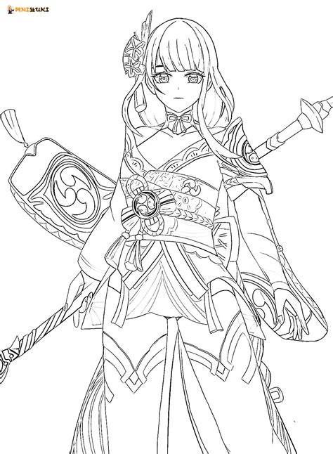 Genshin Coloring Pages