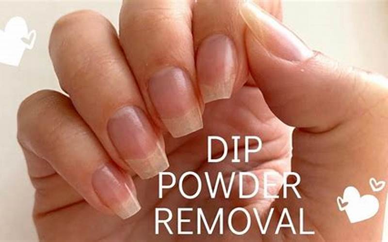 Gently Remove Acrylic Dip Nails