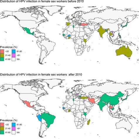 Geographical Variations in HPV Prevalence
