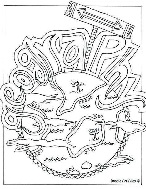 Geography Coloring Pages