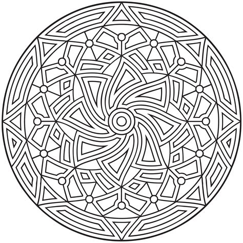 Geometric Printable Coloring Pages