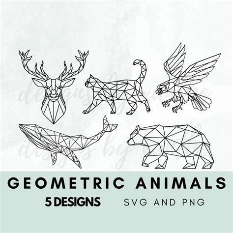 Download Geometric Animals Svg Files For Crafts