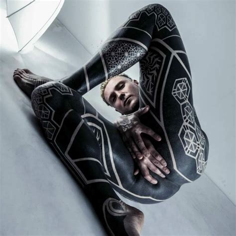 Geometric Blackout Tattoos