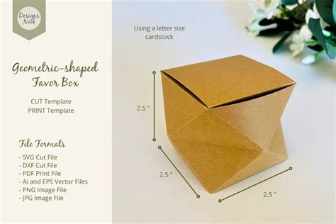 Download Geometric Box Template, Unique Shape Box Commercial Use DXF Files