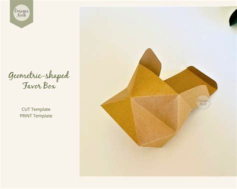 Download Geometric Box Template, Unique Shape Box Easy Edite