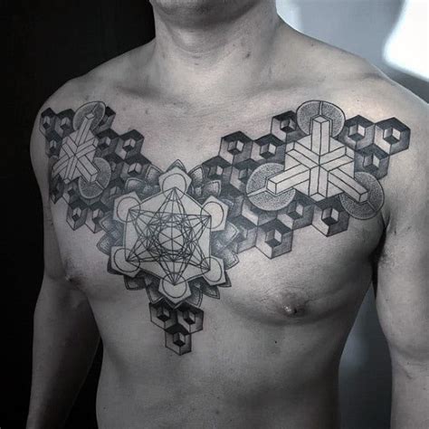 Chest Geometric Tattoo Images The Style Inspiration