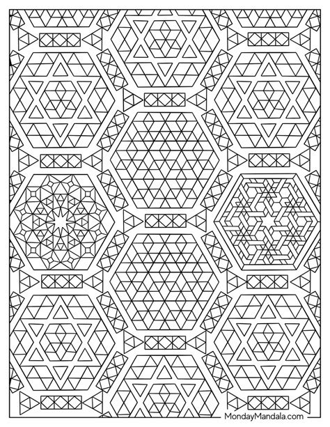 Geometric Coloring Page