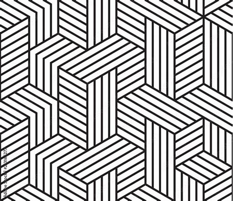 Geometric Grid Pattern