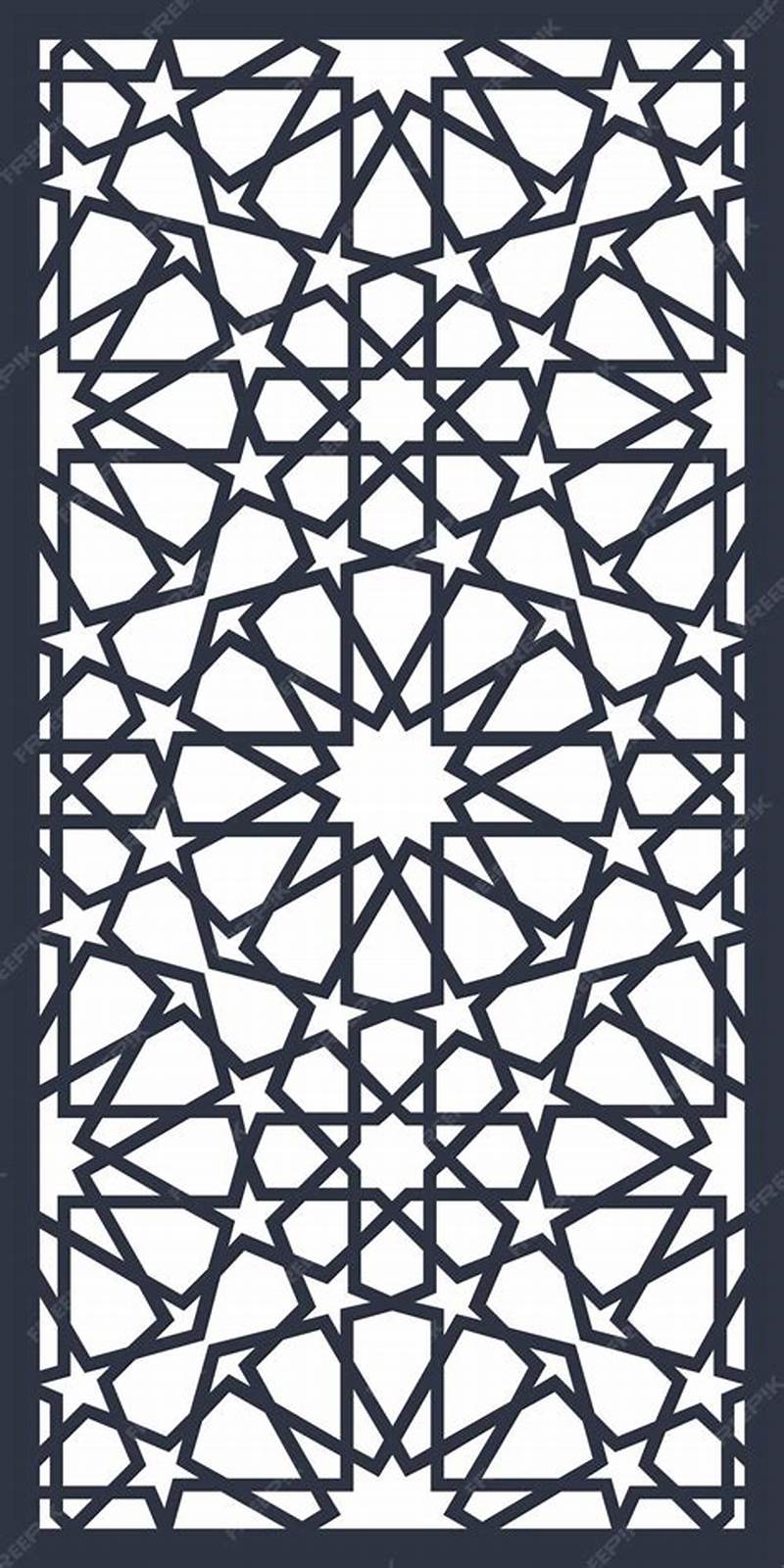 Geometric Moroccan Pattern Vector