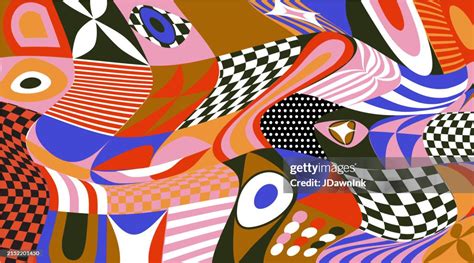 Geometric Patterns Y2K Wallpaper