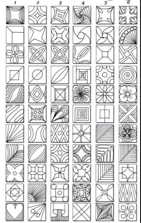 Geometric Patterns and Zentangles
