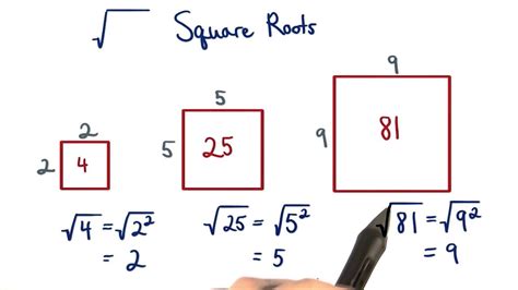 Geometric Representation of Square Roots