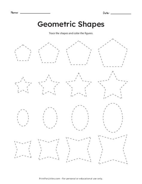 Geometric Shapes and Pattern Tracing