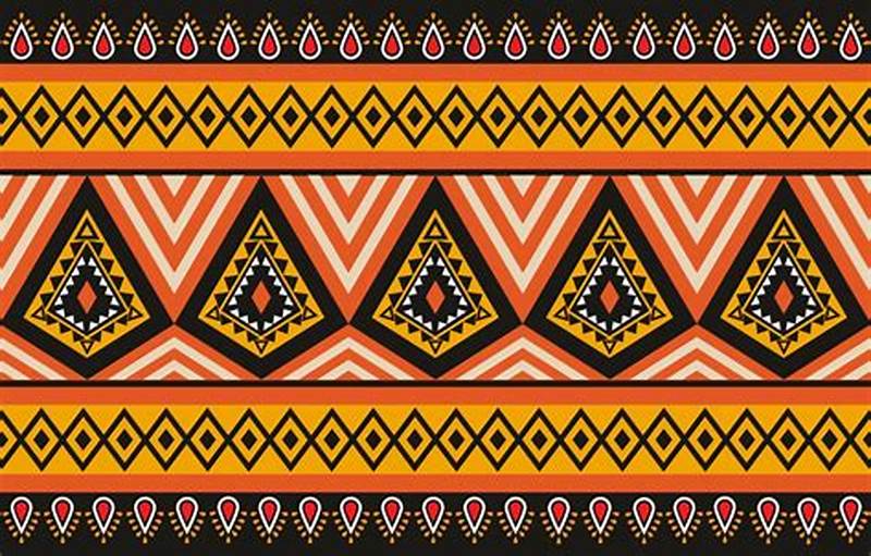 Geometric Triangle Pattern Tribal Design Pattern