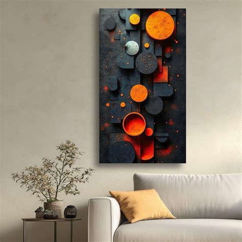 Geometric canvas drawings